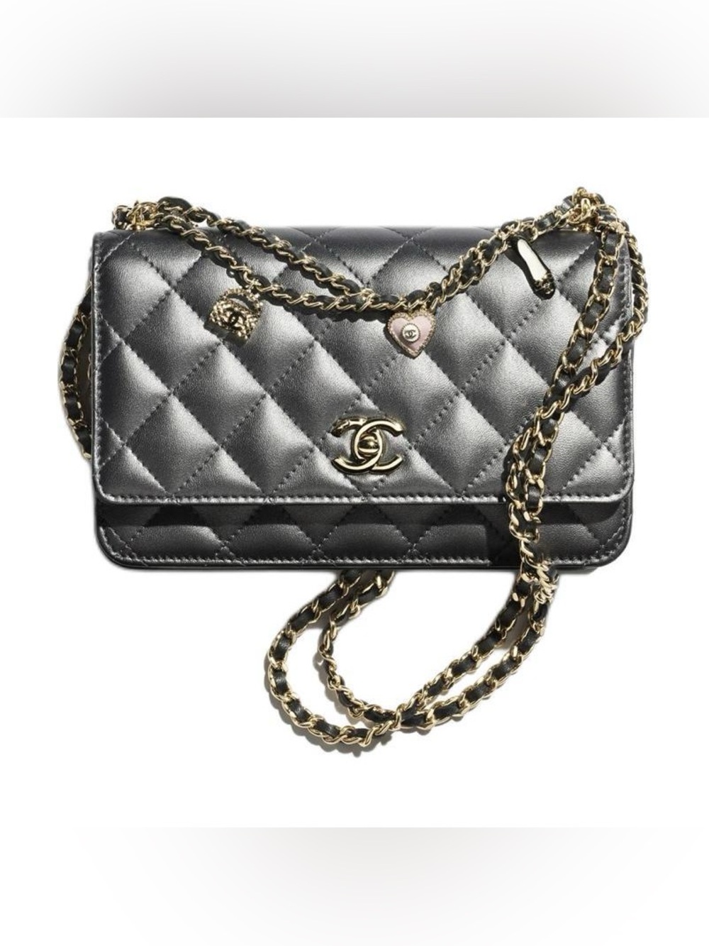 CHANEL CC turnlock charms wallet on chain WOC ⭐️RARE⭐️